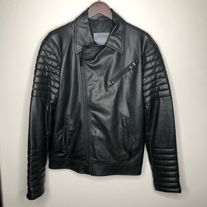 Zara faux leather biker jacket